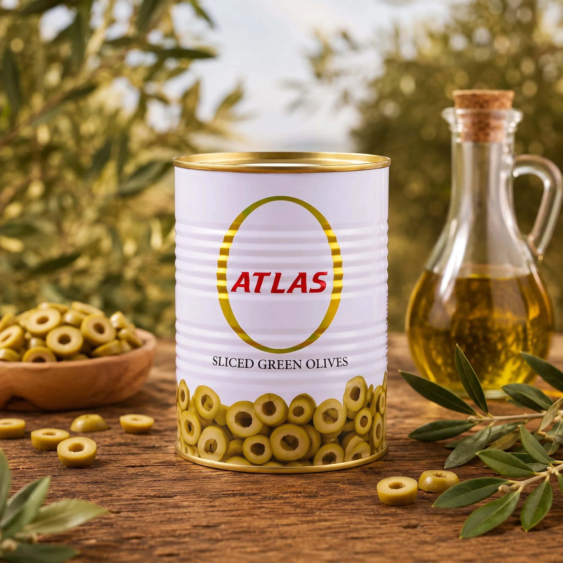 زيتون أطلس أخضر شرائح 1560 جم