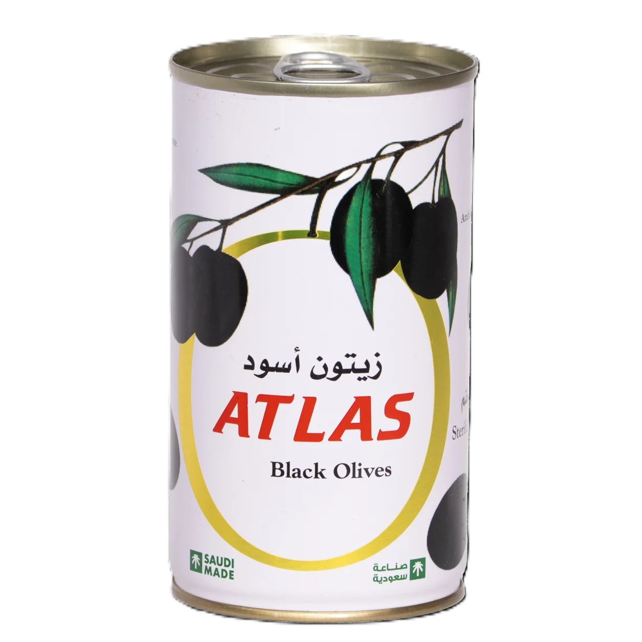 Atlas Whole Black Olives 200 g