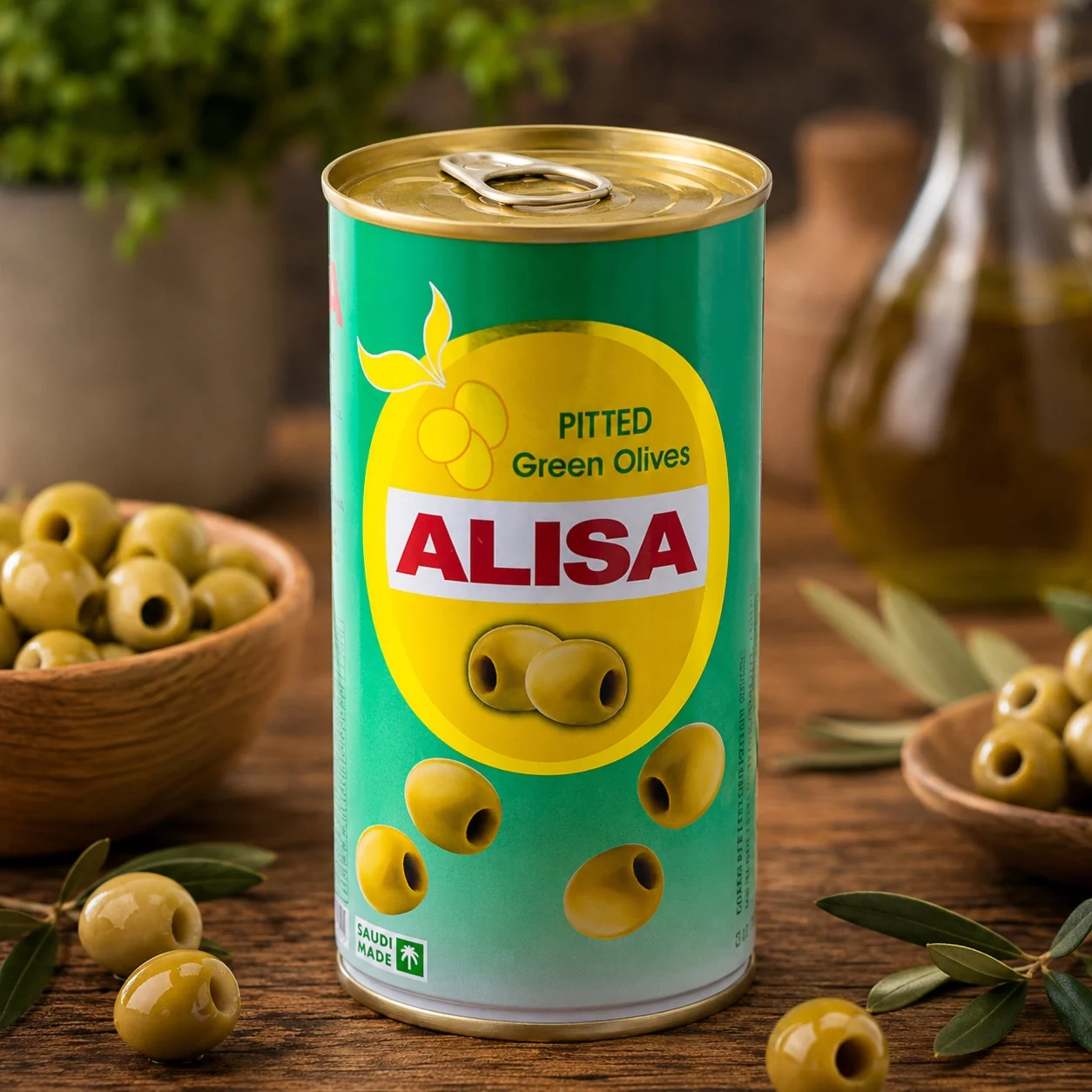 زيتون أليسا أخضر بدون نواة 150 جم