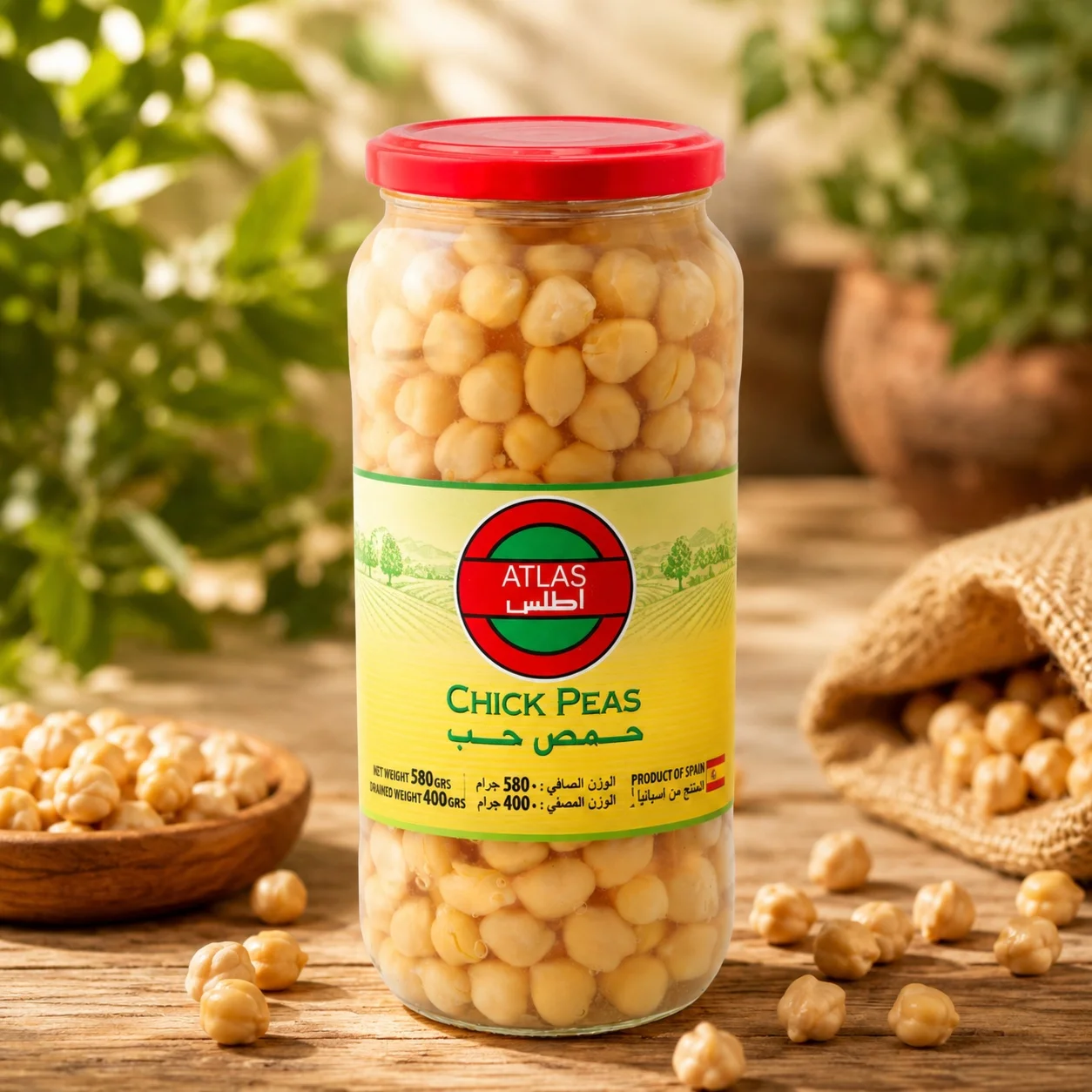 حمص أطلس حب 580 جم