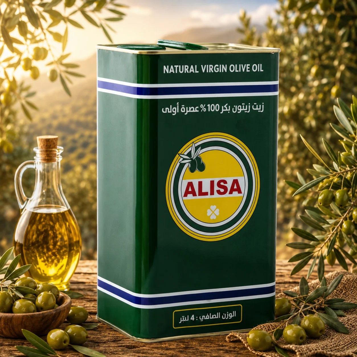 زيت زيتون اليسا بكر ممتاز 4 لتر
