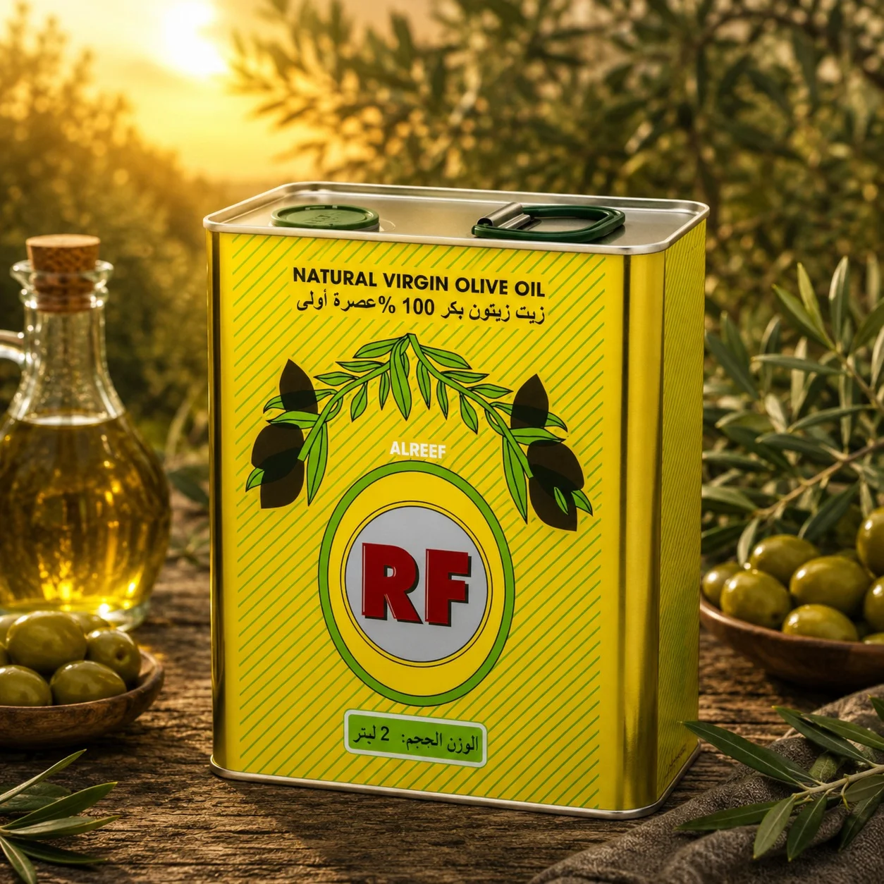 زيت زيتون RF بكر ممتاز 2 لتر